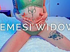 Deep POV anal fucks alternative brunette's tight asshole.