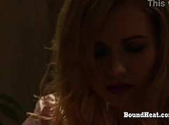 Relaxing lesbian madame in hot lingerie.