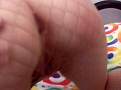 Genevive tears fishnet pantyhose to grind hard on cock and get sensual massage from masseuse