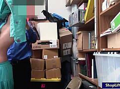 Arab teen 18+ shoplifter boned by lp officer