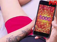 does venezuelan curvy girl humiliate her boyfriend while getting fucked by trainer?