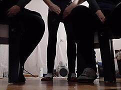 While i was masturbating to my two girlfriends they were both masturbating to me - girls fly orgasm