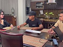 Latina Tetona Rides Stepson's Friend's BBC