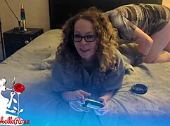 Freeuse gamer girl gets dogged and creampied part 2