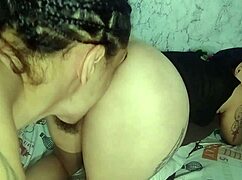 I suck and swallow semen from tattooed stepsister in doggystyle