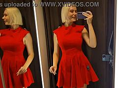 See-Through Try On Haul at Mall! Transparent Clothes Public Fetish!