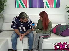 Redhead teen piikara and her boyfriend share intimate moments for us