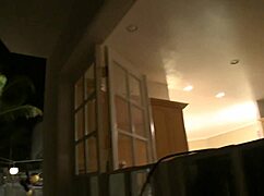 freckled ginger lassie intensely banged by three guys during party