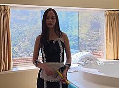 The maid who cleans my house agrees to use lubricant with me during rough sex