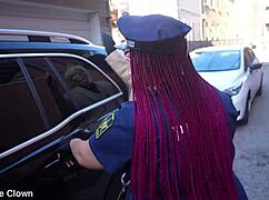 I, Officer Charlie, arrest Gibby the clown and give him an ultimatum.