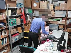 The 19yo Latina thief gets her tight pussy intensely banged by the homeowner