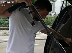 Rampant Ria Sunn enjoys a DP threesome after scooter accident 😏