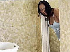 Shy Latina maid fucks her boss and makes him cum - Leyne Rodriguez.