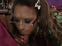 Hot ebony babe says, 'Help yourself with my pussy for business.'