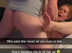 Cheating milf wife bent over doggystyle, bred creampied snapchat compilation