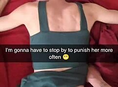 Cheating milf wife bent over doggystyle, bred creampied snapchat compilation