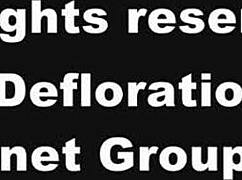 Shy Russian Virgin Spreads Taut Pussy for Defloration Close-Up