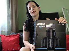 Slave milked after anna's toy review