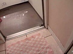 after soapy shower asian wife drops to knees for sloppy bathtub blowjob in jav