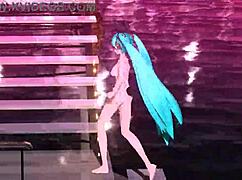 wanna see hatsune miku nude mod in full bunny costume with big tits and ass?