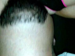 he spreads her tight teen ass cheeks wide while eating that juicy pussy from behind