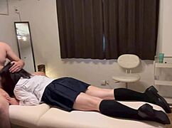 Hidden Tokyo massage: money-hungry mature dives into raw creampie sex frenzy.