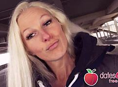 this horny german blonde cam girl gets banged hard in public by her random date from english dates66 com