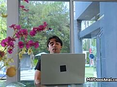 oops caught wanking? now take my deep anal pounding