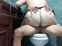 i bend my busty stepmom over in shower doggystyle since house empty licks my cock