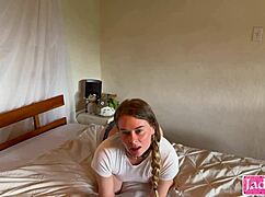 DEEPTHROAT THIS SLUT NO CONDOM FACIAL CUMSHOT DADDY STYLE!