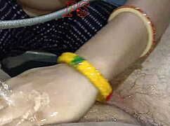 Desi Bhabhi's Massive Natural Boobs Exposed in Homemade Indian Amateur Hair Removal Tease