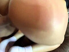 two petite brunettes bend over begging for creampie doggystyle in homemade pov