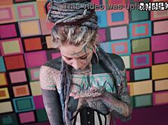 skinny goth teen's first time anal finger ass to mouth deepthroat big cock doggystyle squirt on cam