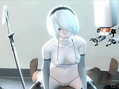 hey jill's thicc ass rides mr x cock while claire's bald pussy gets pounded cowgirl