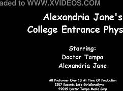 wow! alexandria jane spreads in tampa uni latex glove physical!