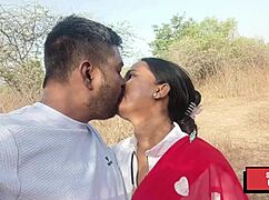 indian horny couple sneaks outdoor fuck passion exploding everywhere