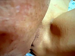 Amateur Asian milf licks shaved pink pussy 265 days post virginity loss