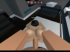 my horny roblox condo bot bends over for intense doggystyle pounding