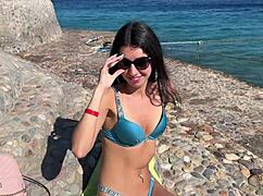 public pickup babe does doggystyle for cash then cumwalk with facial! 💦👣