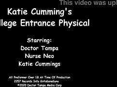 tampa uni entrance exam by nurse katie cummings - spreading latex-gloved pussy for patient approval?