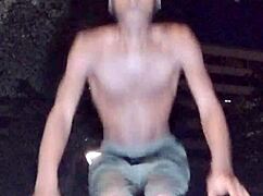 wanna see this cute brunette gym girl pick up her daddy's big black cock?