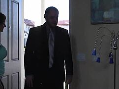 check out mom violet addamson's massive tits bouncing over her perfect fuckable shaved pussy