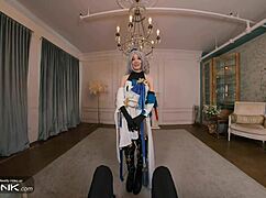 vr conk's skinny bronya in stockings moans through honkai star rail cosplay action