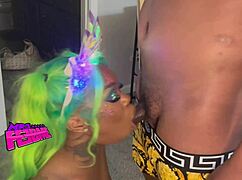 Intense New Year's Big Black Cock Creampie Fuck