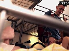 cuck hubby watches stranger drill hot gf tight