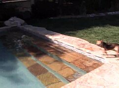 what's vanessa cage hiding backstage? blonde pornstar teases ass pussy tits