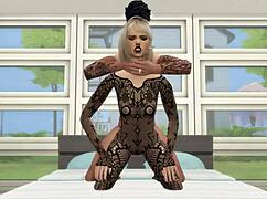 wanna see this sexy girl get pounded doggystyle in lingerie game?