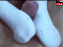 Thai student in school uniform white socks gets asian creampie fuck