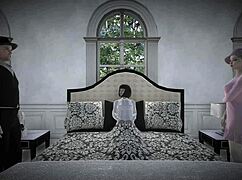 Blonde Shaved Pussy Teases in Angel's Awakening Part 10 Bedroom Play