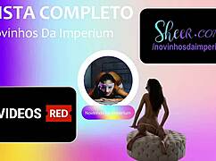 skinny teen in dress gulps down hot milk after teasing oral play